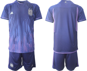 Blank Messi Argentina National Team purple Away jersey