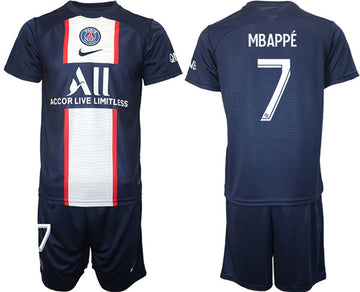 Mbappé Paris Saint-Germain navy Home jersey