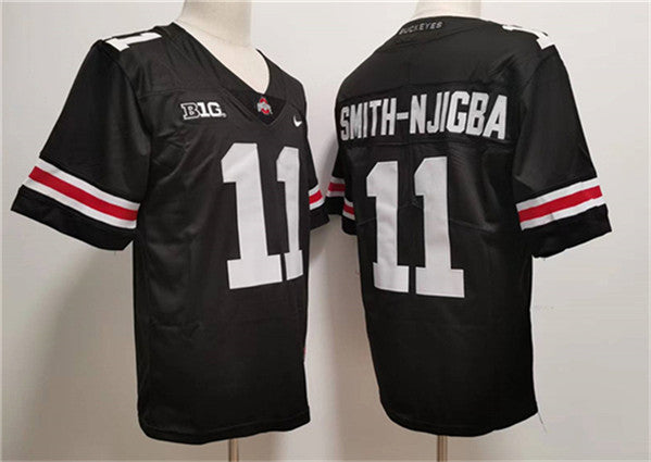 Jaxon Smith-Njigba Ohio State Buckeyes black Limited jersey