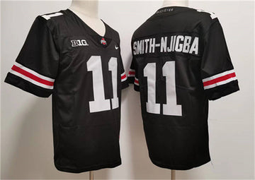 Jaxon Smith-Njigba Ohio State Buckeyes black Limited jersey