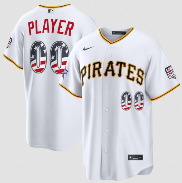 Custom Pittsburgh Pirates white All-Star jersey