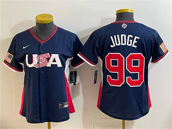 Aaron Judge USA Baseball navy Classic jersey