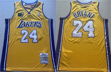 Kobe Bryant Los Angeles Lakers yellow jersey