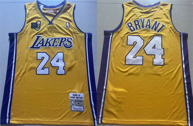 Kobe Bryant Los Angeles Lakers yellow jersey