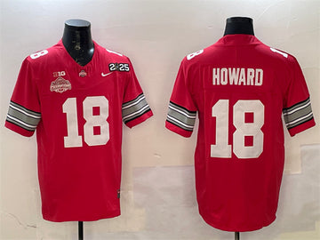 Will Howard Ohio State Buckeyes red Vapor jersey