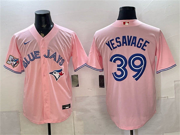 Trey Yesavage Toronto Blue Jays pink jersey