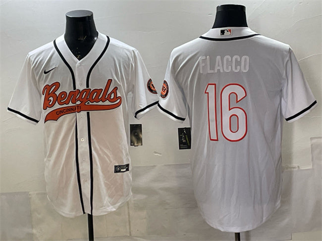 Joe Flacco Cincinnati Bengals white jersey