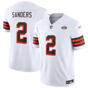 Shedeur Sanders Cleveland Browns white Vapor jersey