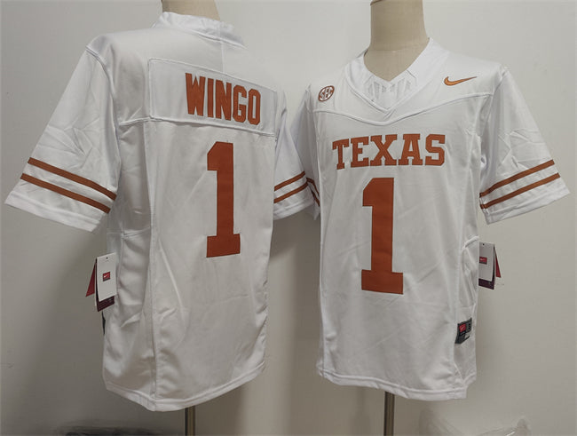 Ryan Wingo Texas Longhorns white jersey
