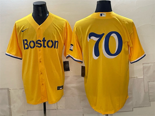 Payton Tolle Boston Red Sox gold City Connect jersey
