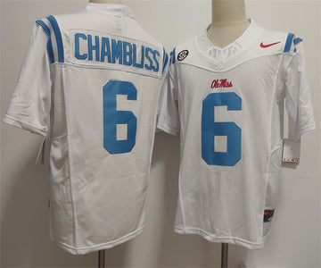 Trinidad Chambliss Ole Miss Rebels white jersey