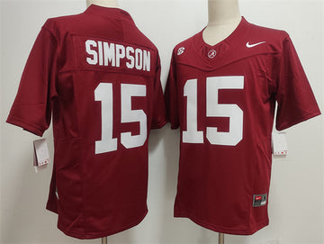 Ty Simpson Alabama Crimson Tide red jersey