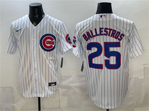Moisés Ballesteros Chicago Cubs white jersey