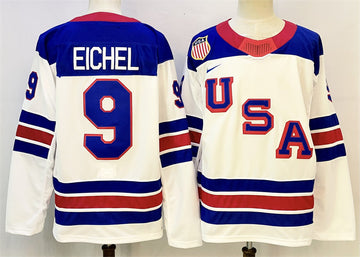 Jack Eichel Team USA Hockey white jersey
