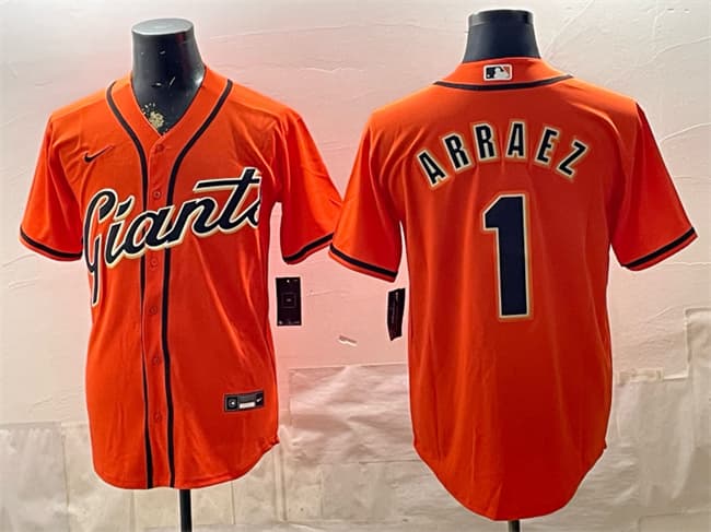 Luis Arraez San Francisco Giants orange jersey