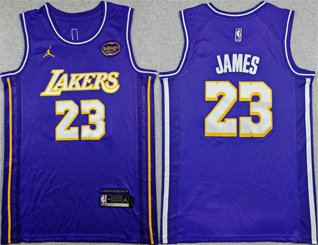 LeBron James Los Angeles Lakers purple jersey