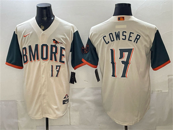 Colton Cowser Natural Baltimore Orioles City Connect jersey