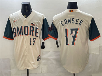 Colton Cowser Natural Baltimore Orioles City Connect jersey