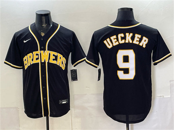 Bob Uecker Milwaukee Brewers black Fashion jersey