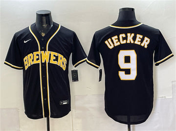Bob Uecker Milwaukee Brewers black Fashion jersey