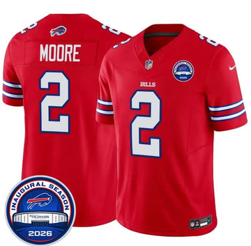 D.J. Moore Buffalo Bills red jersey