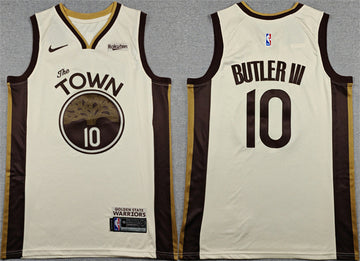 Jimmy Butler III Golden State Warriors tan City Edition jersey