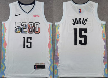Nikola Jokic Denver Nuggets white City Edition jersey