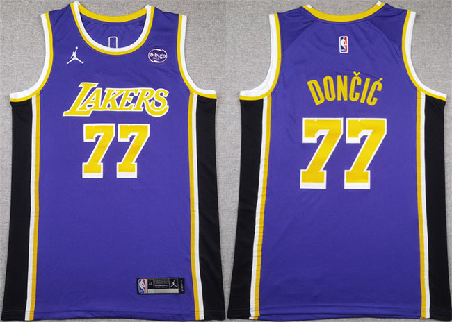 Luka Doncic Puple Los Angeles Lakers jersey