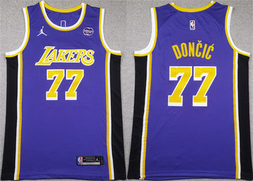 Luka Doncic Puple Los Angeles Lakers jersey