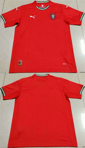 Custom Portugal National Team red Home jersey