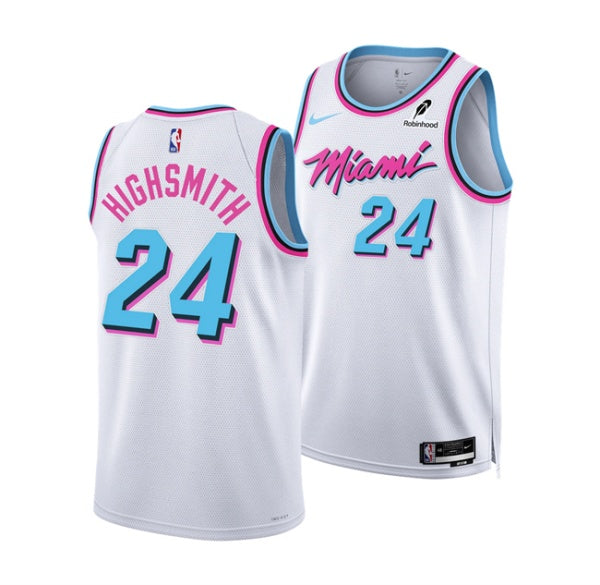 Haywood Highsmith Miami Heat white City Edition jersey