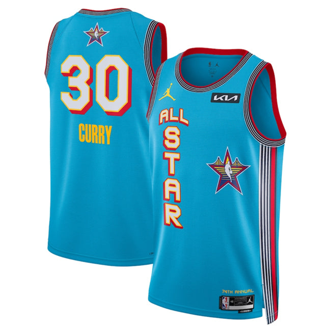 Stephen Curry NBA All-Star blue jersey