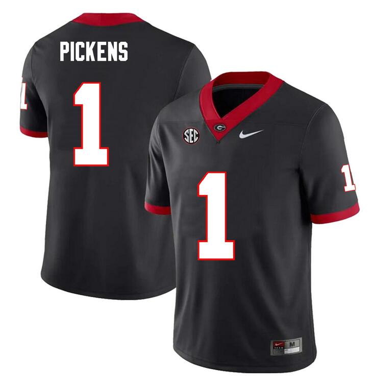 George Pickens Georgia Bulldogs black jersey