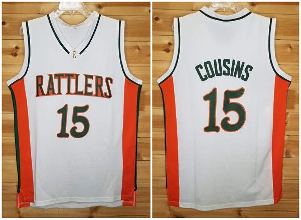 DeMarcus Cousins Florida A&M Rattlers white jersey