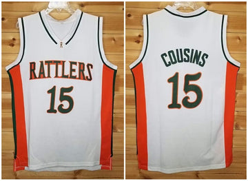 DeMarcus Cousins Florida A&M Rattlers white jersey
