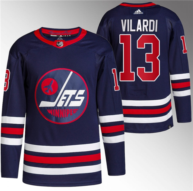 Gabriel Vilardi Winnipeg Jets navy jersey