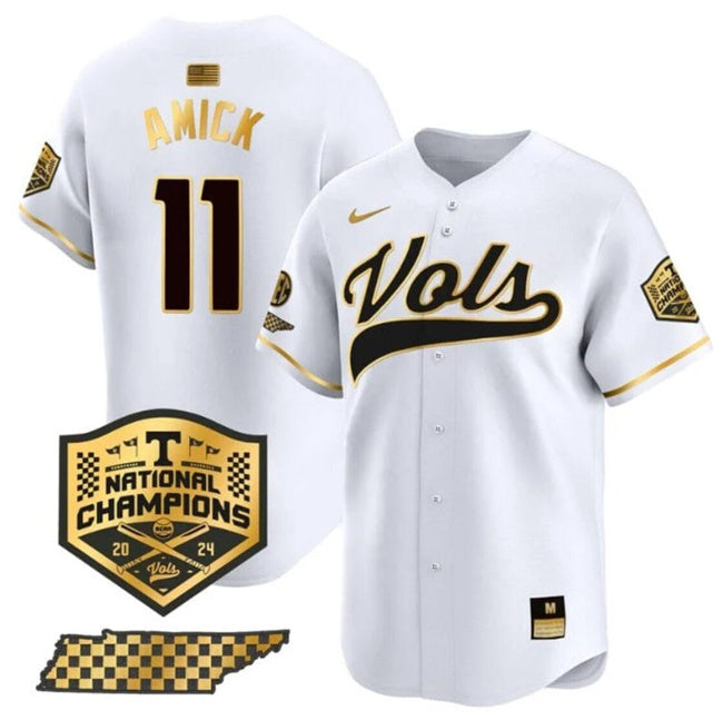 Billy Amick Tennessee Volunteers white Vapor jersey