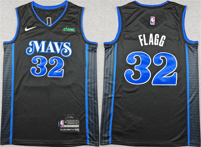 Cooper Flagg Dallas Mavericks black City Edition jersey