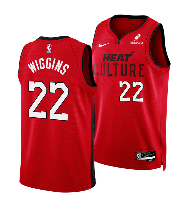 Andrew Wiggins Miami Heat red City Edition jersey