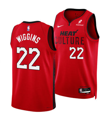 Andrew Wiggins Miami Heat red City Edition jersey