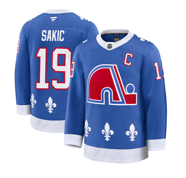 Joe Sakic Colorado Avalanche blue Alternate jersey