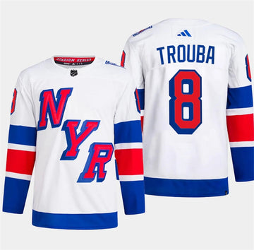 Jacob Trouba New York Rangers white Stadium Series jersey
