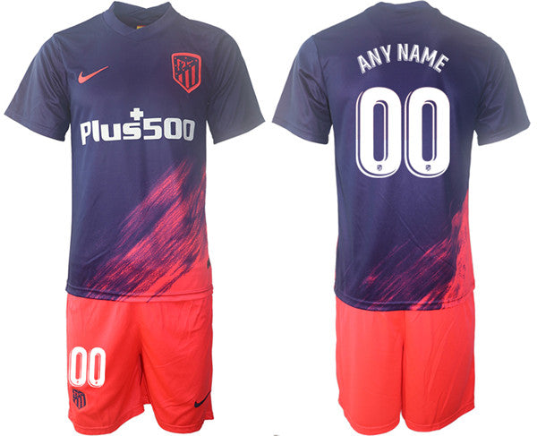 Custom Atletico Madrid blue Away jersey