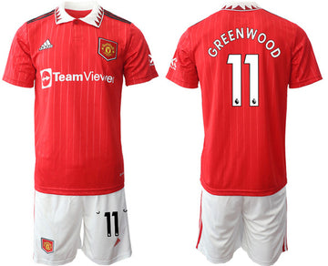 Greenwoond Manchester United red Home jersey