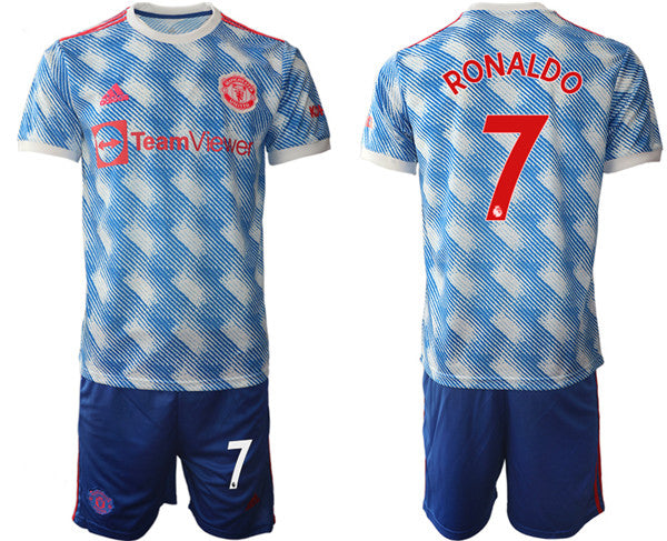 Cristiano Ronaldo Manchester United blue Away jersey