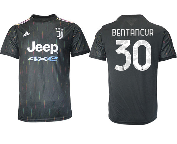 Rodrigo Bentancur Juventus black Away jersey