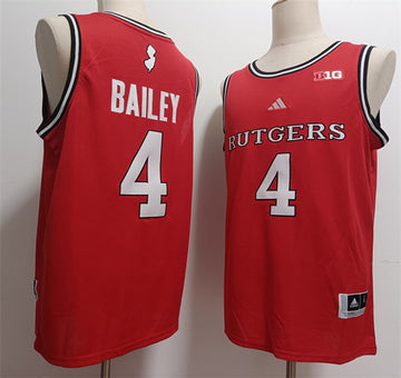 Ace Bailey Rutgers Scarlet Knights red jersey