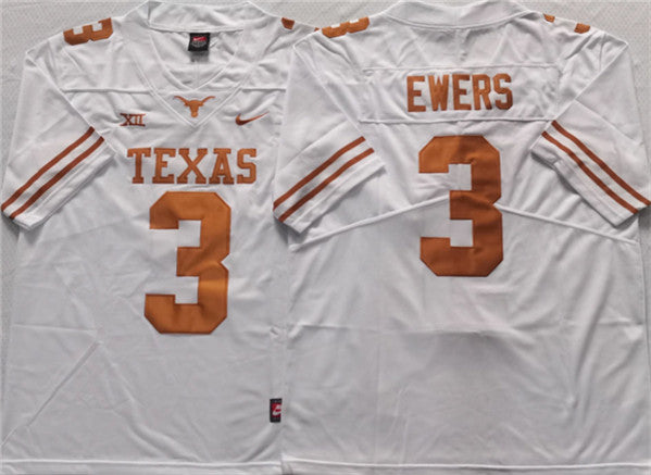 Quinn Ewers Texas Longhorns white jersey