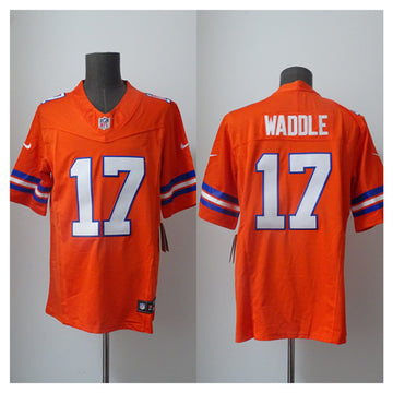 Jaylen Waddle Denver Broncos orange Vapor jersey
