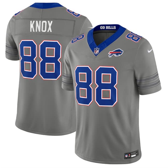 Dawson Knox Buffalo Bills gray Vapor jersey